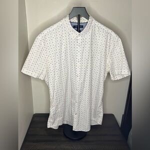 Tommy Hilfiger White Short Sleeve Shirt with Pattern